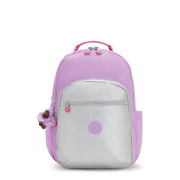 Kipling Seoul Large 15" Backpack Laptoptassen Paars | BE 1648FD